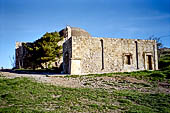 Rethimnon, the church of Agios Nikolaos, turned into a mosque with the addition of an impressive dome (that survives intact) and a minaret (that has tumbled to pieces). 